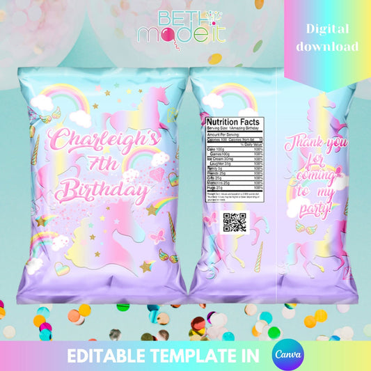 Unicorn Chip Bag