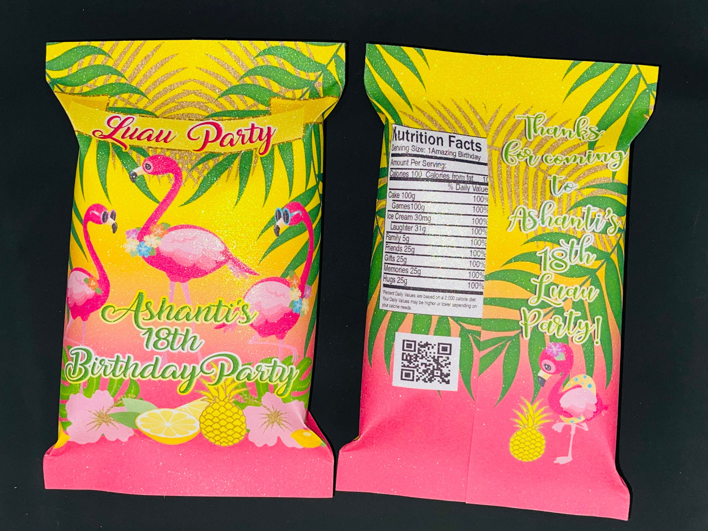 Tropical Flamingo Chip Bag