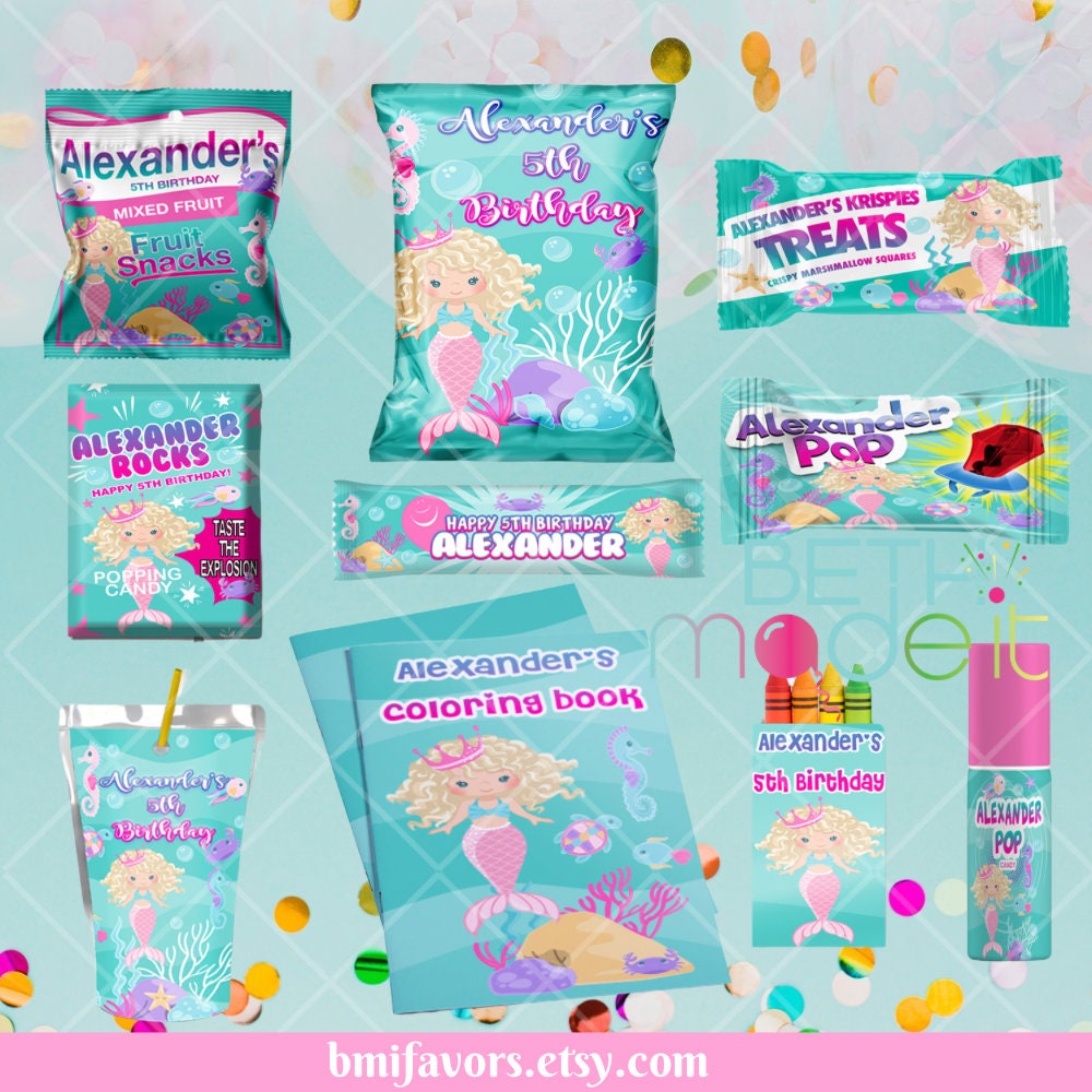 Mermaid Party Favor Bundle